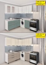 Bucătărie modulară de colț 1.8×1.8m cu fațadă MDF-2 (pelicula) - imagine 4