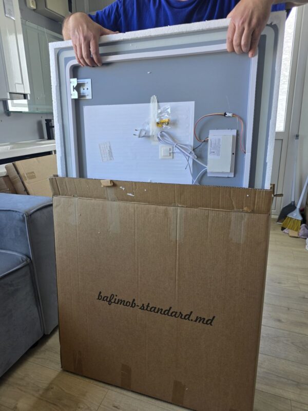 Oglinzi LED gata făcute, cu ceas și încălzire. - imagine 11