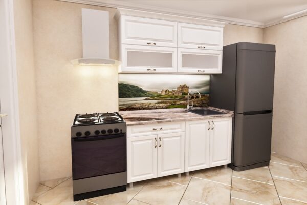 2-2.jpg Bucătărie modulară „Mini Modern” 1,2m cu fațadă MDF pelicula - imagine 1