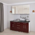 Bucătărie modulară "REDUCERE - 1,6 м" cu fațadă MDF (High Gloss)