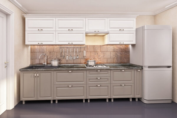 Кухня "Квадро" 3.0м с фасадами из панелей МДФ (плёнка) — изображение 4