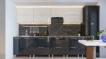 Bucătărie modulară "Quadro" 3.0m cu fațadă MDF (High Gloss) - imagine 6