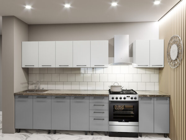 Кухня " Бафи "2.6 м с фасадами ЛДСП. Серия"Y". — изображение 2