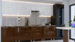 Bucătărie modulară "Quadro" 3.0m cu fațadă MDF (High Gloss) - imagine 18