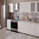 Bucătărie modulară "Elena" 1.6m cu fațadă MDF (High Gloss)