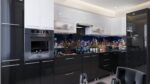 Bucătărie de colț ECO 4.1x0.9m cu fațade din panouri MDF lucioase - imagine 12