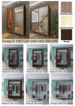 Dulap glisant D-180 (1,8m) Gravura - imagine 3