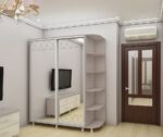 Шкаф купе ДT-100 (1,0м) Гравировка — изображение 2