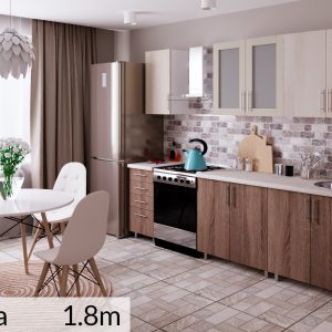Кухня "Лена" 1,8м с фасадами из ЛДСП 16мм