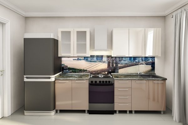 Bucătărie modulară "Elena" 1.6m cu fațadă MDF (High Gloss) - imagine 10