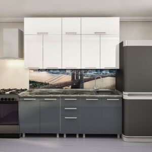 Bucătărie modulară „Elena-Maxi” 2m cu fațadă MDF (High Gloss)
