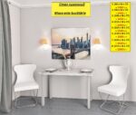 O masă de bucătărie la dimensiuni personalizate (cu picioare întărite) de la 0,8 m la 1,5 m