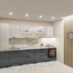 Кухня «Экстра» 3,4м с фасадами из глянцевых панелей МДФ (High Gloss)