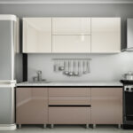 Bucătărie modulară "Gola-1" 2m , cu fațadă MDF luciu (High Gloss)