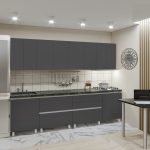 Bucatarie "GOLA - 4" 2.8 м cu fatade din panouri mate AGT (Trendy Panel).