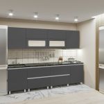 Кухня "GOLA - 5" 2.8м с фасадами из матовых панелей AGT (Trendy Panel).