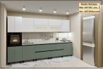 Кухня "GOLA - 5" 3.4м с фасадами из матовых панелей AGT (Trendy Panel). — изображение 3