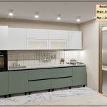 Кухня "GOLA - 5 Пенал" 3.4м с фасадами из матовых панелей AGT (Trendy Panel).