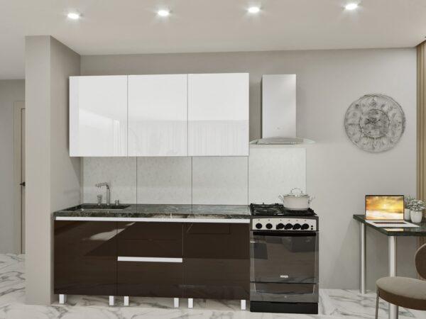 Bucătărie modulară "REDUCERE - 1,8 м"(GOLA-0) cu fațadă MDF (High Gloss) - imagine 1