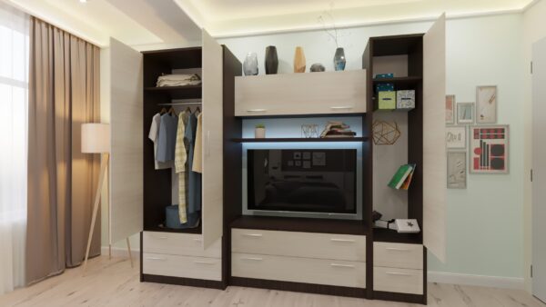 Стенка "Юность 2" (TV-1,2м) 2.45м — изображение 1