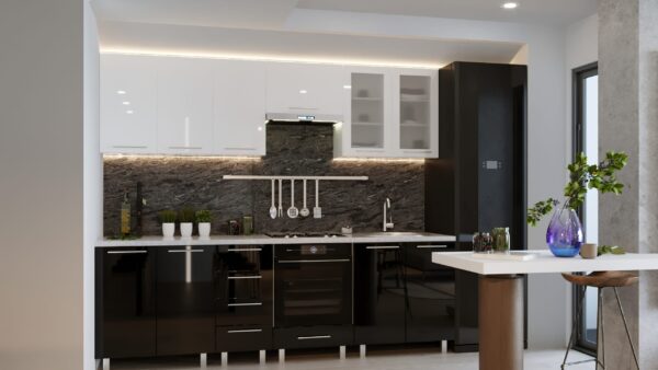 Кухня "Юлия" 2,6м с фасадами из глянцевых панелей МДФ (High Gloss) — изображение 14