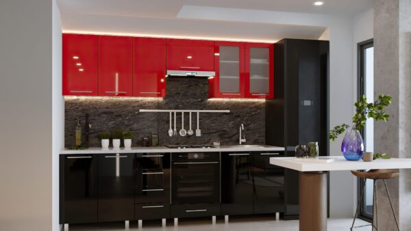 Кухня "Юлия" 2,6м с фасадами из глянцевых панелей МДФ (High Gloss) — изображение 10