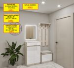 Oglinzi LED gata făcute, cu ceas și încălzire. - imagine 6