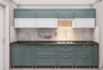Кухни с крашенными фасадами