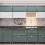 Кухни с крашенными фасадами