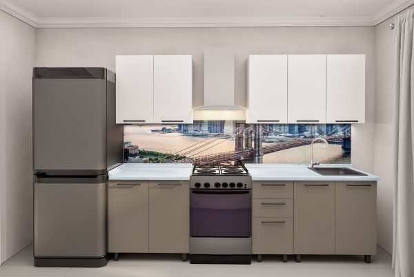 Кухня " Лена "2.0м с крашенными фасадами. Фрезеровкой фасадов "Гладкий". — изображение 6