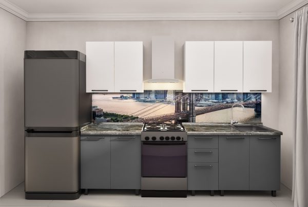 Кухня " Лена "2.0м с крашенными фасадами. Фрезеровкой фасадов "Гладкий". — изображение 1