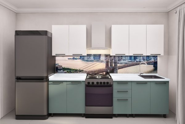 Кухня " Лена "2.0м с крашенными фасадами. Фрезеровкой фасадов "Гладкий". — изображение 5