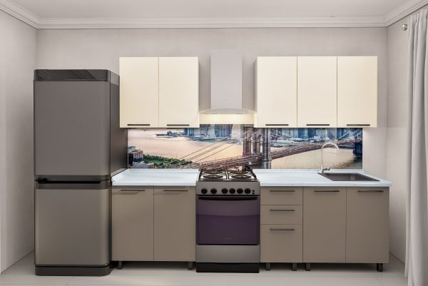 Кухня " Лена "2.0м с крашенными фасадами. Фрезеровкой фасадов "Гладкий". — изображение 4