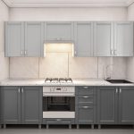 Кухня «Юля» 2,6м с крашенными фасадами. Фасад «Модерн».