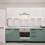 Кухня «Юля» 2,6м с крашенными фасадами. Фасад «Гладкий».