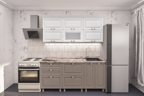 Кухня "REDUCERE - 1,8м  " с фасадами МДФ (фрезерованные под пленкой) — изображение 1
