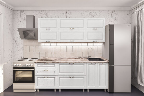 Bucatarie "REDUCERE - 2,0m" cu fatade MDF (frezata sub pelicula) - imagine 1