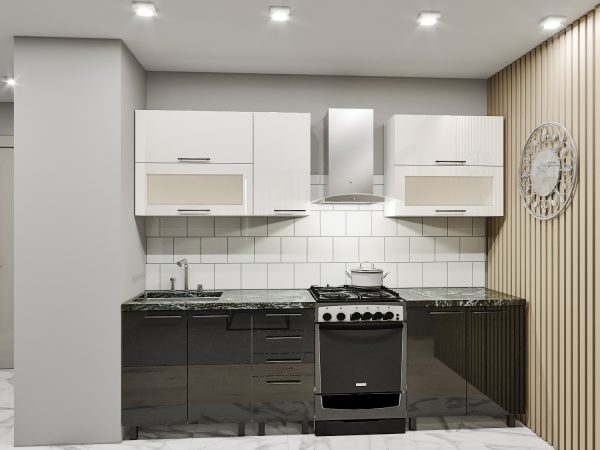 Bucătărie modulară "Elena" Orizontal 2.0m cu fațadă MDF (High Gloss) - imagine 7