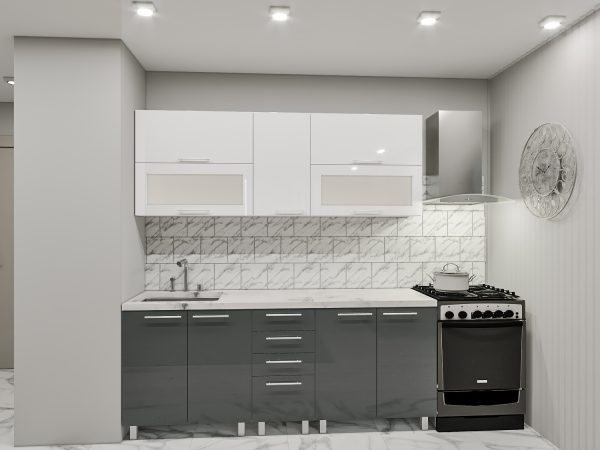 Bucătărie modulară "Elena" Orizontal 2.0m cu fațadă MDF (High Gloss) - imagine 8