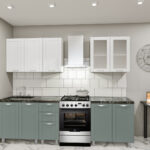 Кухня "Лена" 1.6 м с фасадами из МДФ-2(плёнка)