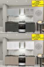 Bucătărie modulară „Elena” 2.0m cu fațadă MDF-2 (pelicula) - imagine 2