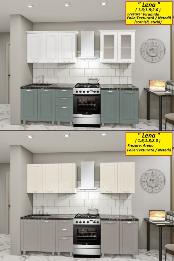 Bucătărie modulară „Elena” 2.0m cu fațadă MDF-2 (pelicula) - imagine 3