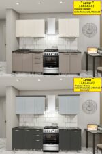 Bucătărie modulară „Elena” 2.0m cu fațadă MDF-2 (pelicula) - imagine 4