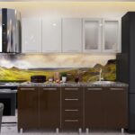 Bucătărie modulară "Elena" 1.6m cu fațadă MDF (High Gloss).