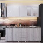 Кухня "Елена" 1,8м с фасадами из глянцевых панелей МДФ (High Gloss)