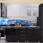 Bucătărie modulară "Elena" 2.0m cu fațadă MDF luciu (High Gloss)