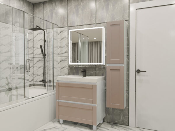 Lilia 80-147 (кр,кр) Capuc Набор в ванную  "Lilia  80-147" (кр/кр). — изображение 3