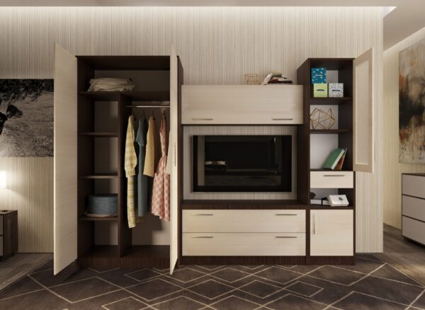 Mobilier perete "Lora (ТV-1м)" 2.4m - imagine 2