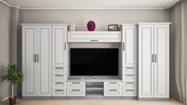 Стенка Людмила-Мини ФY (ТВ-1.5м) (3.9 м) (фрезер). — изображение 2