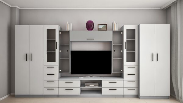 Людмила Y 4,2 м (тв 1,2)(11900-15450) Living Liudmila-Y cu sticla (ТV-1,2m) 4,2m - imagine 1